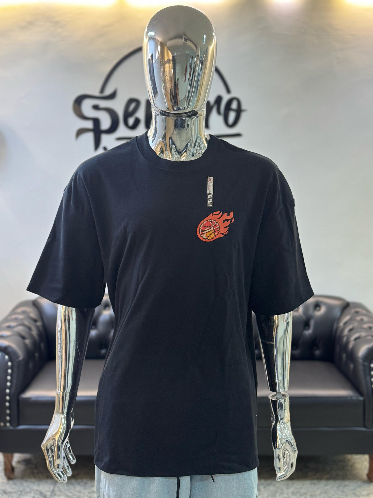 Camisa Oversized Masculina NK HOT- PRETO