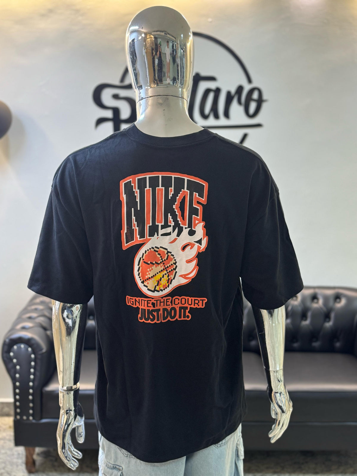 Camisa Oversized Masculina NK HOT- PRETO